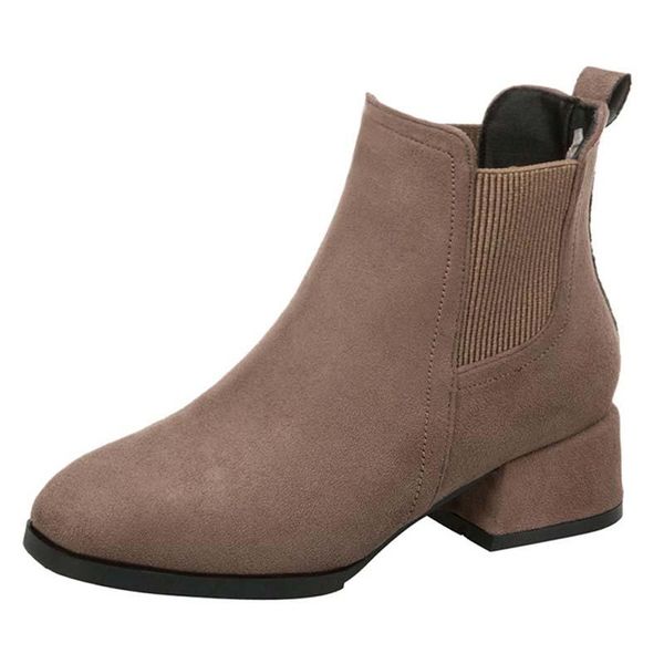 boots 2021 autumn and winter cashmere ankle pull-on round toe square heel solid color casual black/camel short size 35
boots 2021 autumn and winter cashmere ankle pull-on round toe square heel solid color casual black/camel short size 35