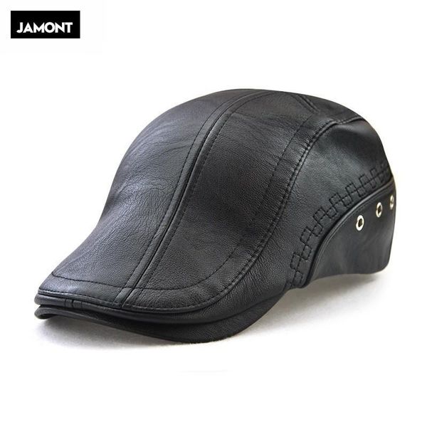 visors jamont spring men's hat faux leather beret casquette cap hats for men sun gorras planas flat caps pu, Blue;gray
visors jamont spring men's hat faux leather beret casquette cap hats for men sun gorras planas flat caps pu, Blue;gray