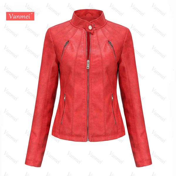 vanmei women's short leather jacket women's thin women's jacket spring and autumn small coat leather jacket 211011, Black
vanmei women's short leather jacket women's thin women's jacket spring and autumn small coat leather jacket 211011, Black