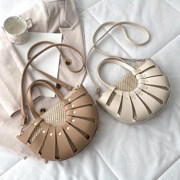 evening bags vintage women pu leather woven patchwork semicircle hollow shoulder crossbody messenger bag casual color small handbags purse
evening bags vintage women pu leather woven patchwork semicircle hollow shoulder crossbody messenger bag casual color small handbags purse