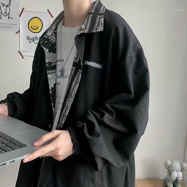 two-sided wear jacket men's spring autumn coat fashion handsome japan men casual loose harajuku jackets jaqueta masculina, Black;brown
two-sided wear jacket men's spring autumn coat fashion handsome japan men casual loose harajuku jackets jaqueta masculina, Black;brown