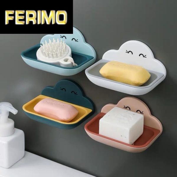 wall mounted self adhesive soap dishes sponge dish no drilling storage box rack shelf double drain bathroom holder
wall mounted self adhesive soap dishes sponge dish no drilling storage box rack shelf double drain bathroom holder