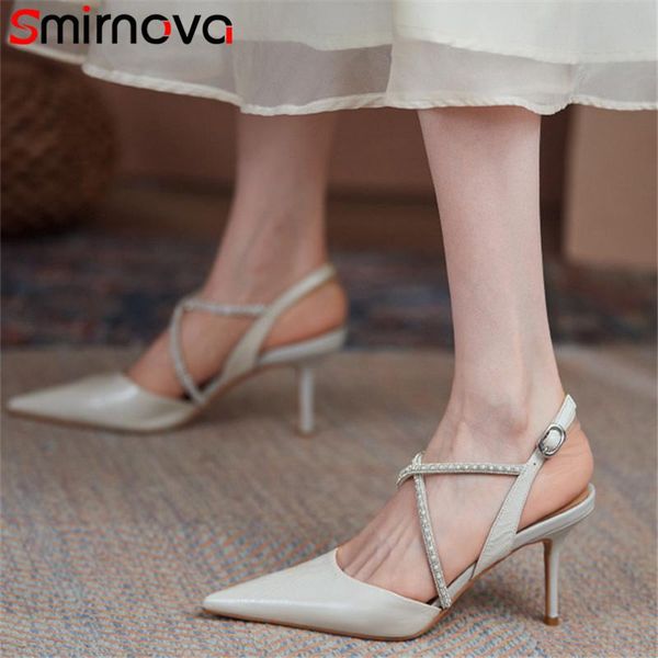 sandals smirnova 2021 genuine leather women shoes pointed toe buckle thin high heels ladies wedding, Black
sandals smirnova 2021 genuine leather women shoes pointed toe buckle thin high heels ladies wedding, Black