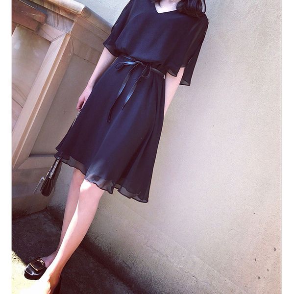 factorybu82 big women's chiffon new a-line summer dress 2021 size korean hepburn small black bottom skirt medium length sh, Black;gray
factorybu82 big women's chiffon new a-line summer dress 2021 size korean hepburn small black bottom skirt medium length sh, Black;gray