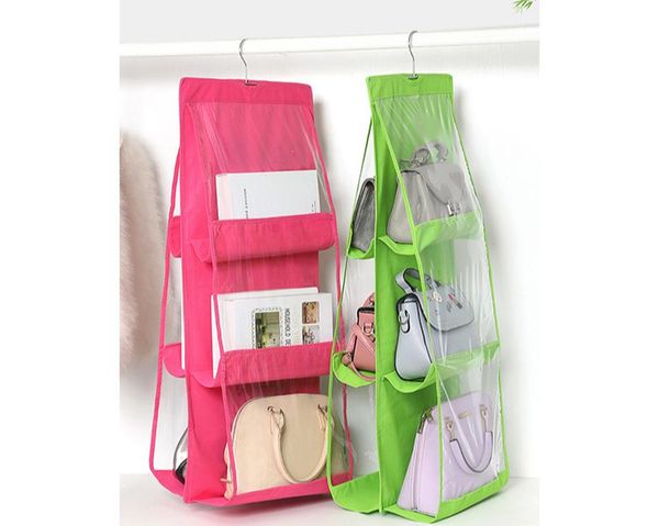 storage boxes & bins 6 pocket hanging handbag organizer for wardrobe closet transparent bag door wall clear sundry shoe with hanger
storage boxes & bins 6 pocket hanging handbag organizer for wardrobe closet transparent bag door wall clear sundry shoe with hanger