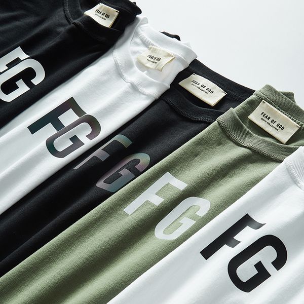 fashion designers feel of god reflective laser dazzling letter fg rich fog season high street tshirt short sleeve clothes, White
fashion designers feel of god reflective laser dazzling letter fg rich fog season high street tshirt short sleeve clothes, White