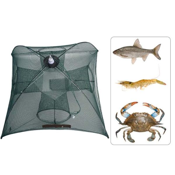 4-20 holes automatic fishing net nylon folding umbrella cage ff accessories