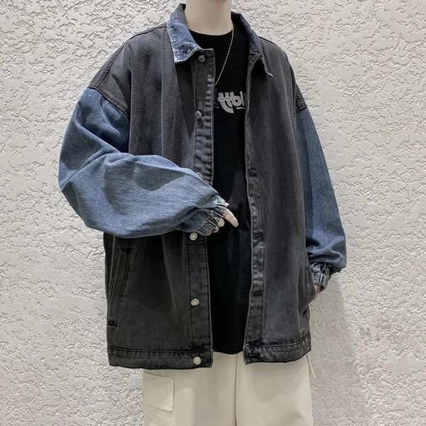 men's jackets spring autumn men denim korean style male coat retro streetwear patchwork casual couple jacket ins tide, Black;brown
men's jackets spring autumn men denim korean style male coat retro streetwear patchwork casual couple jacket ins tide, Black;brown