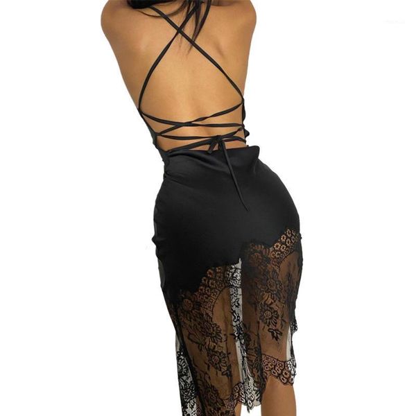 spaghetti strap backless summer dress women satin lace up floral stitching elegant bodycon party midi dresses 2021 ins casual, Black;gray
spaghetti strap backless summer dress women satin lace up floral stitching elegant bodycon party midi dresses 2021 ins casual, Black;gray