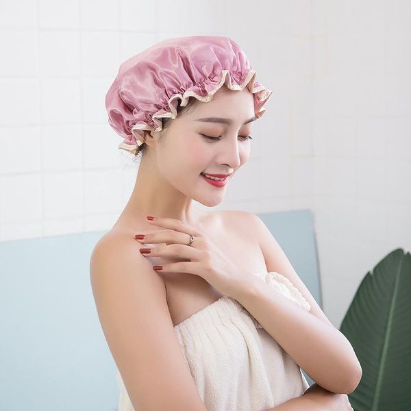 shower caps waterproof bath plastic reusable elastic band hair hat for women ladies spa salon
shower caps waterproof bath plastic reusable elastic band hair hat for women ladies spa salon
