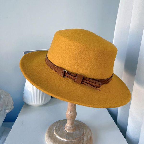 stingy brim hats korean fashion designer style hat pu belt decoration flat classical fedora derbies femme wide black fitted bone, Blue;gray
stingy brim hats korean fashion designer style hat pu belt decoration flat classical fedora derbies femme wide black fitted bone, Blue;gray