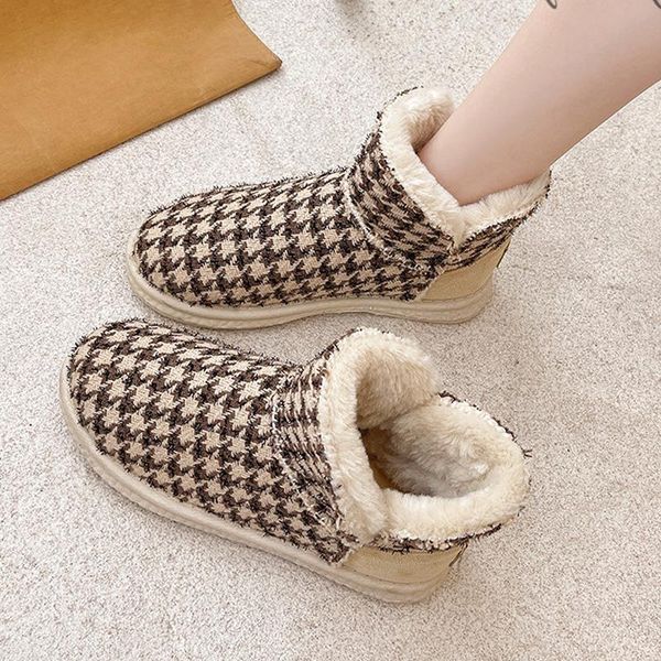 boots winter shoes women warm snow with fur fashion brand ladies footware houndstooth female plush botas mujer invierno 2021, Black
boots winter shoes women warm snow with fur fashion brand ladies footware houndstooth female plush botas mujer invierno 2021, Black