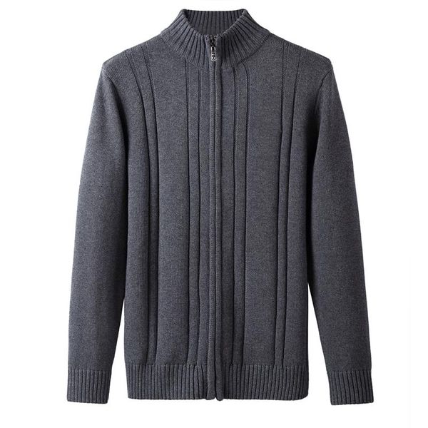 men's sweaters solid color zipper knitted wool cotton sweater coat cardigan, White;black
men's sweaters solid color zipper knitted wool cotton sweater coat cardigan, White;black