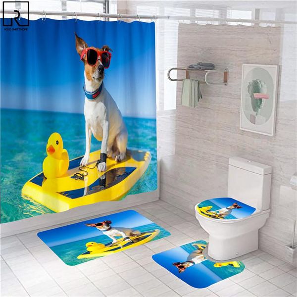 shower curtains funny swimming dogs cartoon bathroom opaque polyester room toilet bath mat set carpet home decoration
shower curtains funny swimming dogs cartoon bathroom opaque polyester room toilet bath mat set carpet home decoration