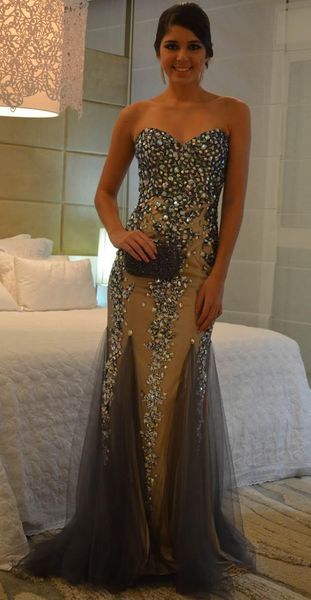 party dresses mermaid crystal prom strapless floor length sweetheart rhinestone beading evening luxury gowns custom made, White;black
party dresses mermaid crystal prom strapless floor length sweetheart rhinestone beading evening luxury gowns custom made, White;black