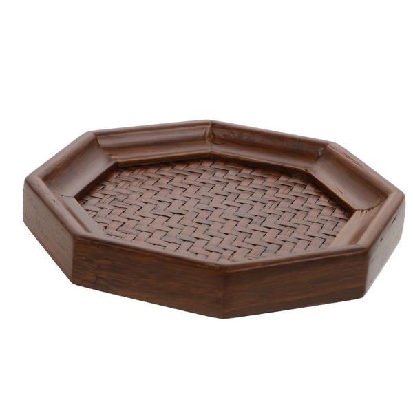 mats & pads 1pc durable bamboo tea cup tray holder ware (brown) 
mats & pads 1pc durable bamboo tea cup tray holder ware (brown)