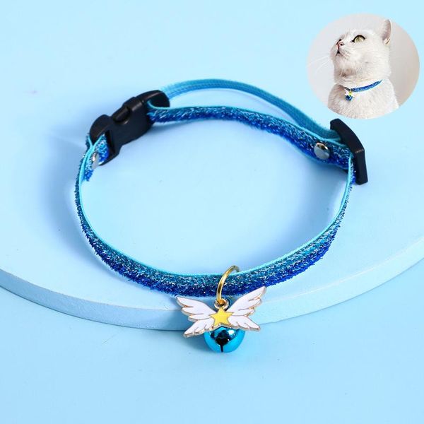 cat collars & leads wing pendant pet collar buckle with bell adjustable suitable kitten puppy accessories supplies
cat collars & leads wing pendant pet collar buckle with bell adjustable suitable kitten puppy accessories supplies