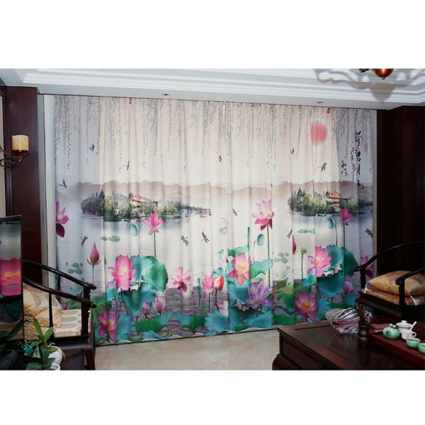 custom made 2x grommet window draperies chinese curtain living room dressing tulle 200x260cm lotos leaves village white & drapes
custom made 2x grommet window draperies chinese curtain living room dressing tulle 200x260cm lotos leaves village white & drapes