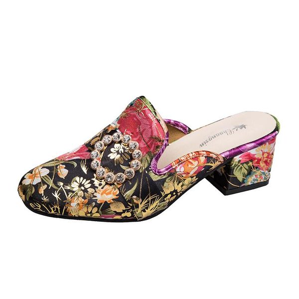 dress shoes 2021 spring and summer fashion thick with square head women's belt buckle rhinestone baotou half slippers womens, Black
dress shoes 2021 spring and summer fashion thick with square head women's belt buckle rhinestone baotou half slippers womens, Black