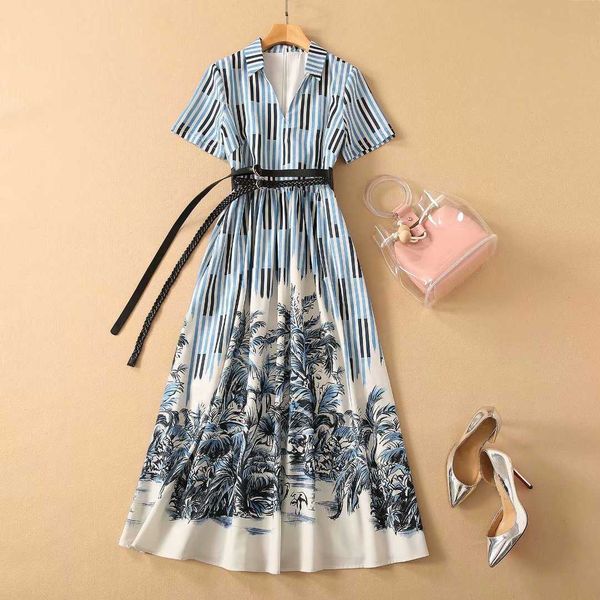 summer style women's v-neck short sleeve tree striped print beach holiday long dress 210526, Black;gray
summer style women's v-neck short sleeve tree striped print beach holiday long dress 210526, Black;gray