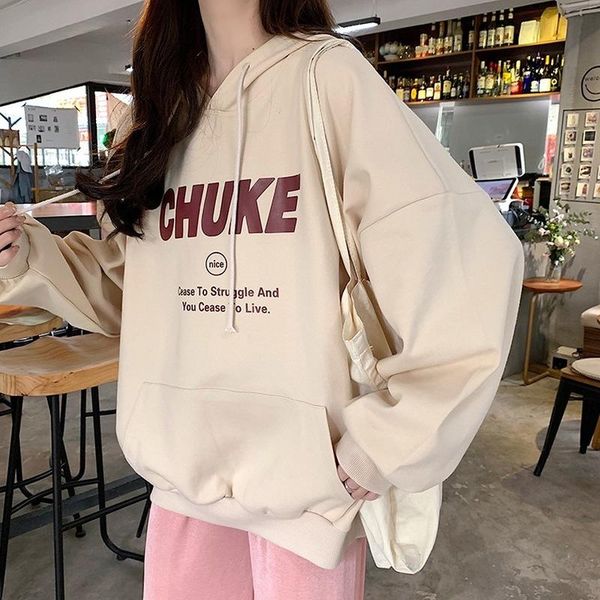 women's hoodies & sweatshirts korean women pullover hooded oversized sweatshirt thin loose letter print womens hoodie all-match leisure, Black
women's hoodies & sweatshirts korean women pullover hooded oversized sweatshirt thin loose letter print womens hoodie all-match leisure, Black