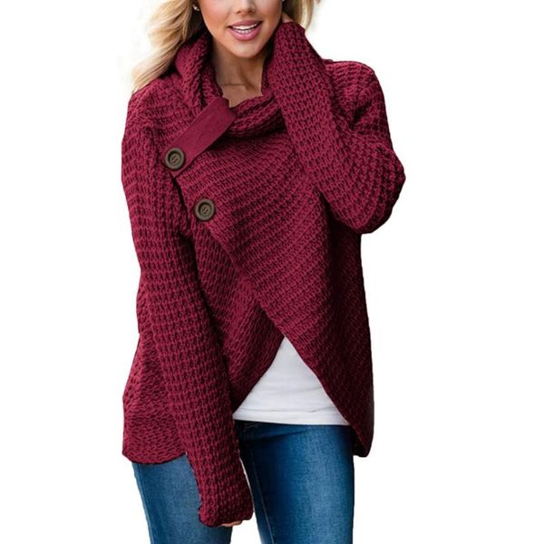women's sweaters fashion long sleeve elastic female pullovers turtleneck hem knitted blusas autumn winter warm irregular waffle sweater, White;black
women's sweaters fashion long sleeve elastic female pullovers turtleneck hem knitted blusas autumn winter warm irregular waffle sweater, White;black