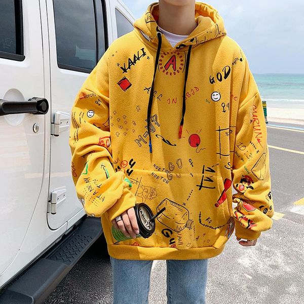 men's hoodies & sweatshirts anszktn yellow hoodie anime graffiti sweatshirt hooded man 2021 harajuku japanese hip hop streetwear oversi, Black
men's hoodies & sweatshirts anszktn yellow hoodie anime graffiti sweatshirt hooded man 2021 harajuku japanese hip hop streetwear oversi, Black
