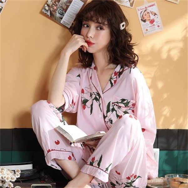 women's sleepwear autumn winter sleepwear pajamas women print cotton home clothes sweet ladies pijama set long sleeve long pant nightwe, Black;red
women's sleepwear autumn winter sleepwear pajamas women print cotton home clothes sweet ladies pijama set long sleeve long pant nightwe, Black;red