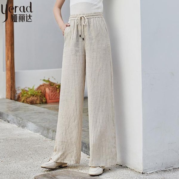 women's pants & capris yerad 2021 summer women wide leg casual loose elastic waist stripe drawstring linen palazzo trousers, Black;white
women's pants & capris yerad 2021 summer women wide leg casual loose elastic waist stripe drawstring linen palazzo trousers, Black;white