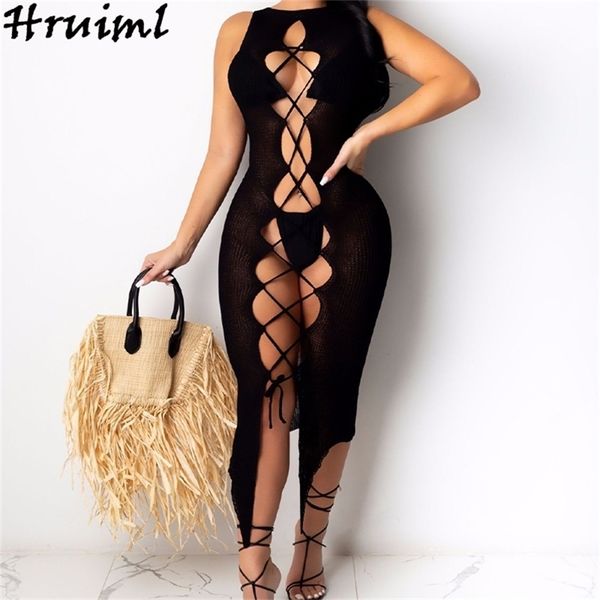 sweater dress women summer vestido bodycon o neck sleeveless hollow irregular black bandage club skinny maxi 210513, Black;gray
sweater dress women summer vestido bodycon o neck sleeveless hollow irregular black bandage club skinny maxi 210513, Black;gray