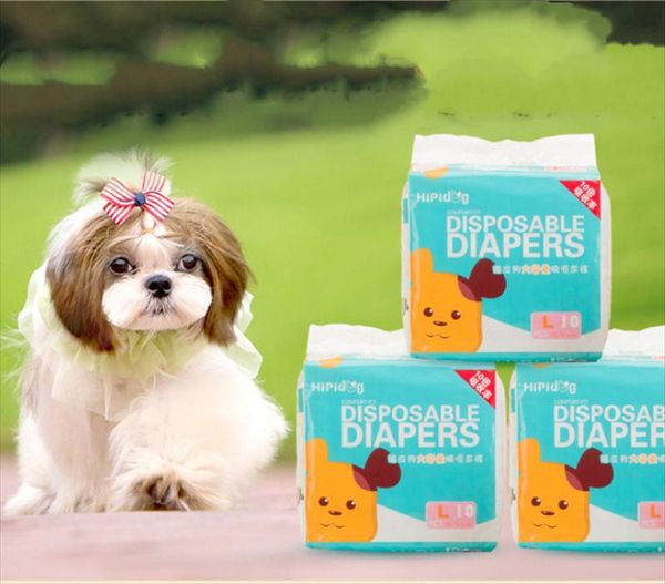 dog apparel 10pcs/bag diapers diaper for dogs pet female disposable leakproof nappies puppy super absorption physiological pants
dog apparel 10pcs/bag diapers diaper for dogs pet female disposable leakproof nappies puppy super absorption physiological pants