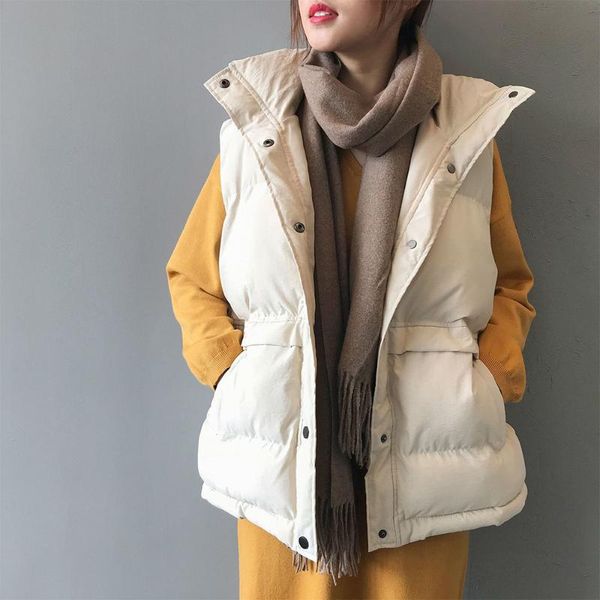 women's vests autumn and winter women cotton y2k warm vest solid color loose korean style sleeveless short jacket 2021 fashion, Black;white
women's vests autumn and winter women cotton y2k warm vest solid color loose korean style sleeveless short jacket 2021 fashion, Black;white