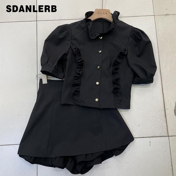women's tracksuits summer korean style elegant ol fashion suit short sleeve shirt + a-line mini skirts shorts black two-piece, Gray
women's tracksuits summer korean style elegant ol fashion suit short sleeve shirt + a-line mini skirts shorts black two-piece, Gray