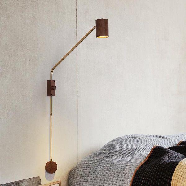 wall lamp designer walnut wood art swing arm simple creative led indoor lighting bedroom bedside study living room sofa reading
wall lamp designer walnut wood art swing arm simple creative led indoor lighting bedroom bedside study living room sofa reading