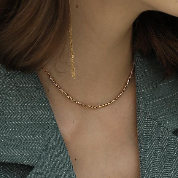 chains women's fine gold-plated personalized ins overlapping design snake bone chain clavicle temperament neck, Silver
chains women's fine gold-plated personalized ins overlapping design snake bone chain clavicle temperament neck, Silver