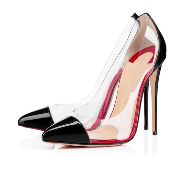 fashion shoes pointed toes patchwork patent leather stiletto heel women pumps slip on chic high heels party, Black
fashion shoes pointed toes patchwork patent leather stiletto heel women pumps slip on chic high heels party, Black