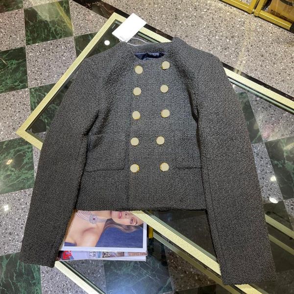 women's jackets blackish green tweed coats for women autumn 2021 good quality 3d cut double breasted slim jacket o-neck wool, Black;brown
women's jackets blackish green tweed coats for women autumn 2021 good quality 3d cut double breasted slim jacket o-neck wool, Black;brown