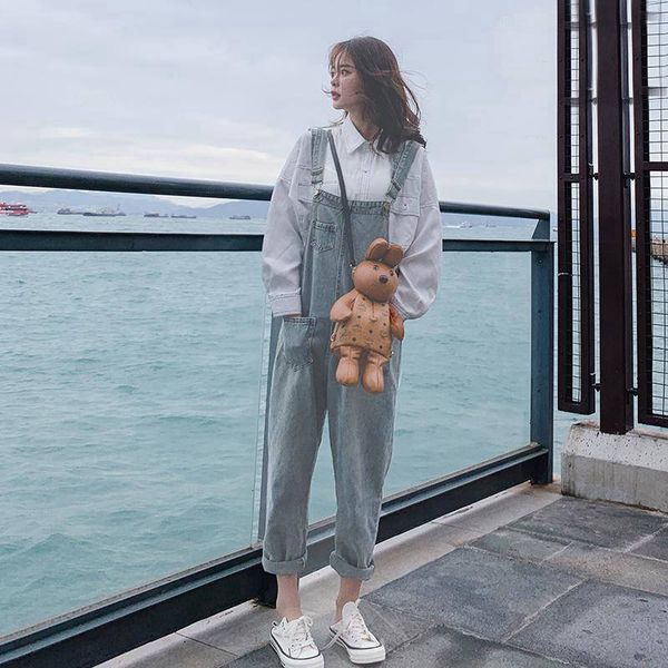women's jeans loose female jeans, spring summer, korean style, slimming, cropped tube suspenders 51fp, Blue
women's jeans loose female jeans, spring summer, korean style, slimming, cropped tube suspenders 51fp, Blue