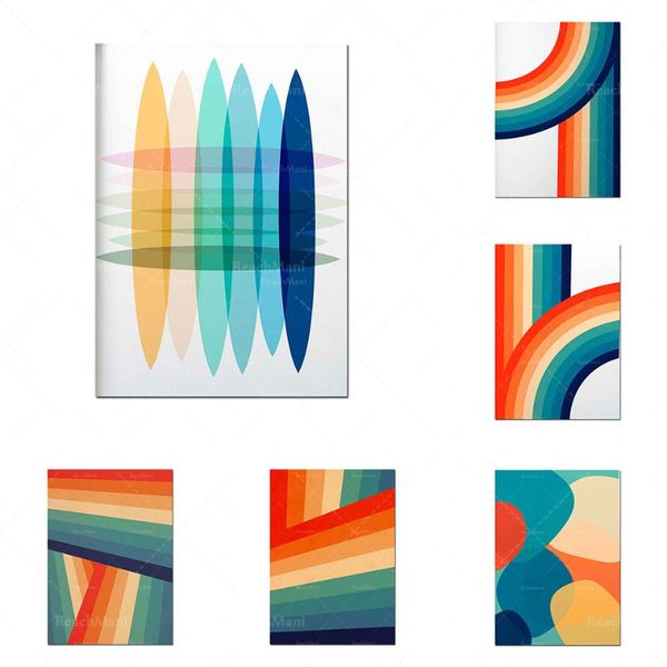 paintings color abstract prints, rainbow print wall decoration posters for children's room, retro art playroom
paintings color abstract prints, rainbow print wall decoration posters for children's room, retro art playroom