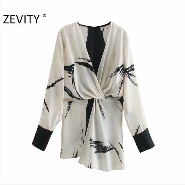 zevity women vintage color matching ink print knotted chiffon blouse lady back zipper shirt chic feminina blusas ls7226 210603, White
zevity women vintage color matching ink print knotted chiffon blouse lady back zipper shirt chic feminina blusas ls7226 210603, White