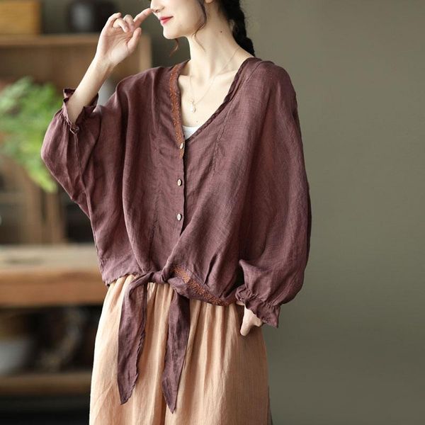 women's blouses & shirts arrival 2021 summer women batwing sleeve v-neck solid shirt vintage embroidery loose casual thin blouse plus s, White
women's blouses & shirts arrival 2021 summer women batwing sleeve v-neck solid shirt vintage embroidery loose casual thin blouse plus s, White