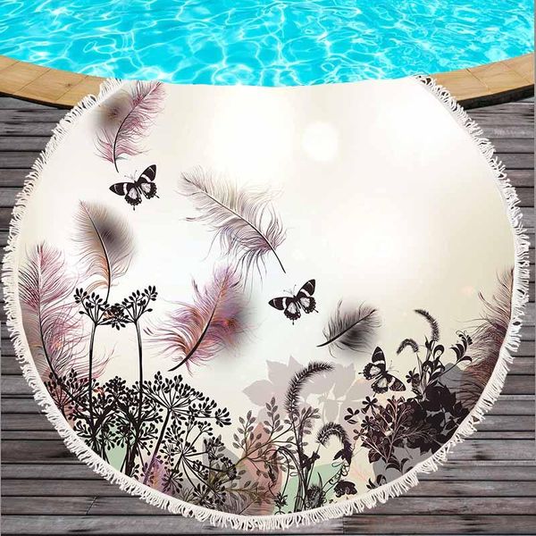towel flowers butterfly round beach cotton polyester bath yoga mat blanket tapestry dia 150cm with tassel 500g/pc
towel flowers butterfly round beach cotton polyester bath yoga mat blanket tapestry dia 150cm with tassel 500g/pc