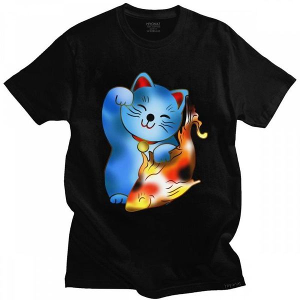 men's t-shirts maneki neko lucky cat with fish mens t shirt 100% cotton tee o-neck fashion tshirt short sleeved summer t-shirt clothin, White;black
men's t-shirts maneki neko lucky cat with fish mens t shirt 100% cotton tee o-neck fashion tshirt short sleeved summer t-shirt clothin, White;black