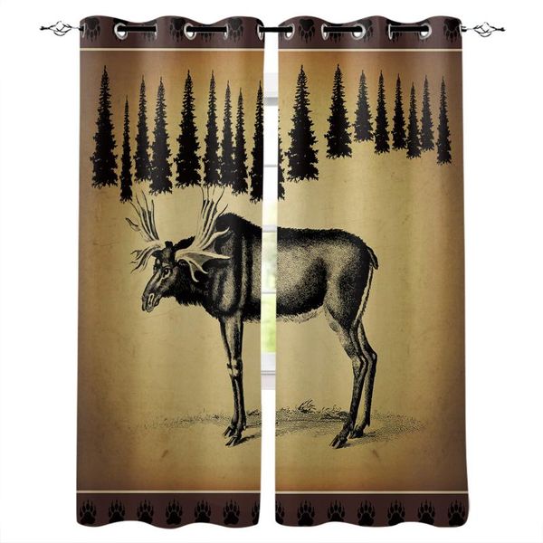 vintage animal elk pine tree window curtains living room fabric drapes curtain home draperies for kitchen &
vintage animal elk pine tree window curtains living room fabric drapes curtain home draperies for kitchen &