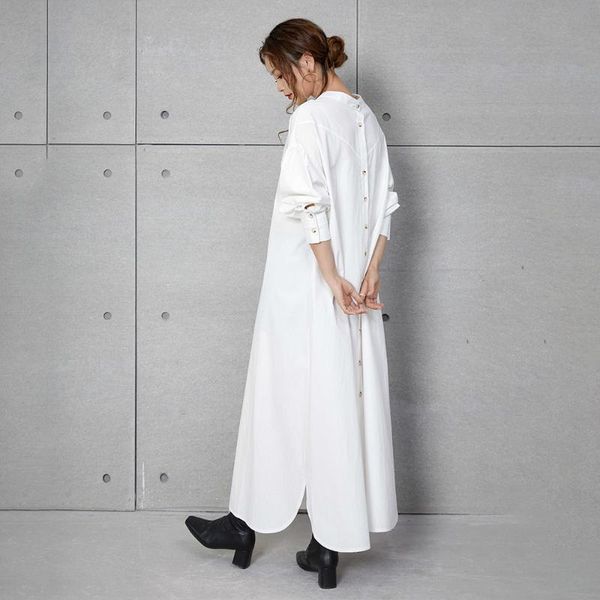 casual dresses spring/autumn japan korea trendy cardigan shirt dress white ankle-length raglan sleeve single-breasted women, Black;gray
casual dresses spring/autumn japan korea trendy cardigan shirt dress white ankle-length raglan sleeve single-breasted women, Black;gray