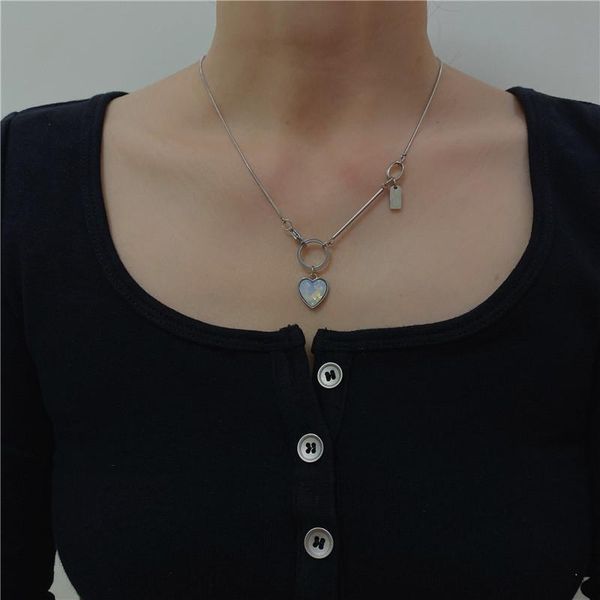 pendant necklaces punk fashion personality silver color chain black white love heart necklace for women girls jewlery accessories
pendant necklaces punk fashion personality silver color chain black white love heart necklace for women girls jewlery accessories