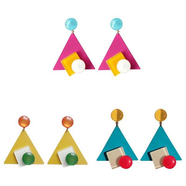 dangle & chandelier colorful geometric metal triangle drop earrings for women holiday party boucle d, Silver
dangle & chandelier colorful geometric metal triangle drop earrings for women holiday party boucle d, Silver