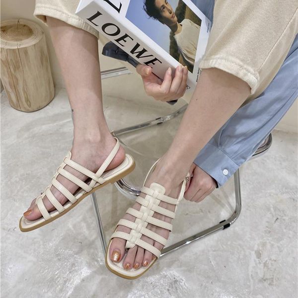 sandals bailamos women flat 2021summer rome fashion round toe vintage buckle strap brown female casual shoes, Black
sandals bailamos women flat 2021summer rome fashion round toe vintage buckle strap brown female casual shoes, Black