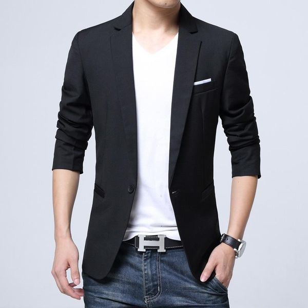 men's suits & blazers spring men autumn casual blazer designs slim fit one button easy care long sleeve suit jackets plus size 6xl, White;black
men's suits & blazers spring men autumn casual blazer designs slim fit one button easy care long sleeve suit jackets plus size 6xl, White;black