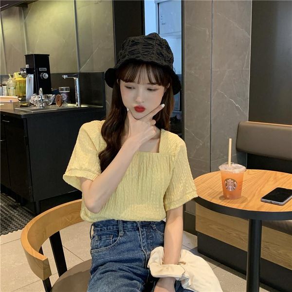 women's blouses & shirts 2021 summer korean style square collar fashion temperament loose breathable thin puff sleeve female blouse, White
women's blouses & shirts 2021 summer korean style square collar fashion temperament loose breathable thin puff sleeve female blouse, White